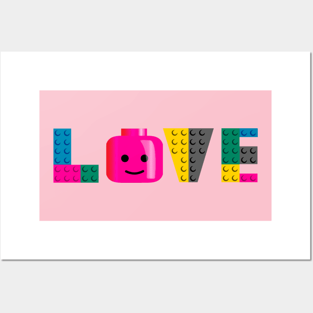 LOVE LEGO Wall Art by jamedleo